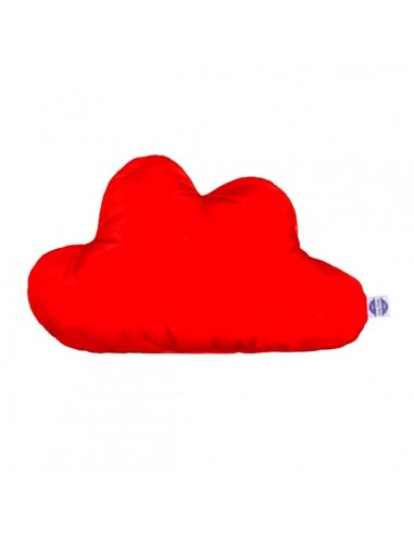 Czerwony - Poduszka Dekoracyjna Velvet + Bawełna Chmurka 54x34 cm