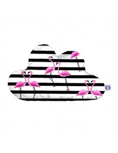 Flamingi - Poduszka Dekoracyjna Bawełniana Chmurka 54x34 cm