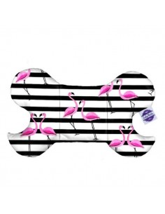 Flamingi - Poduszka Motylek Antywstrząsowy dla Niemowlaka - Bawełna + Bawełna