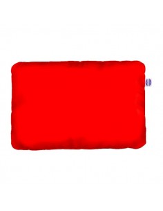 Czerwony - Poduszka Bawełna + Minky - dowolny rozmiar