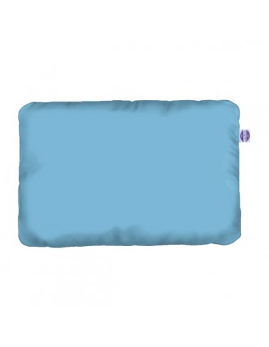 Niebieski - Poduszka Bawełna + Minky - dowolny rozmiar