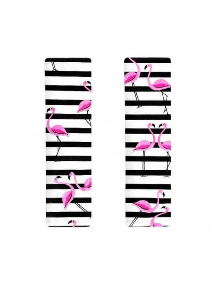 Flamingi - Ochraniacz na pasy bawełna + minky