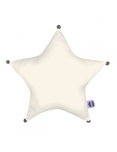 Beżowy - Poduszka Dekoracyjna Bawełniana Gwiazda 45x45 cm