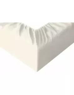 Beżowy - Prześcieradło Bawełniane z Gumką - Dowolny Rozmiar