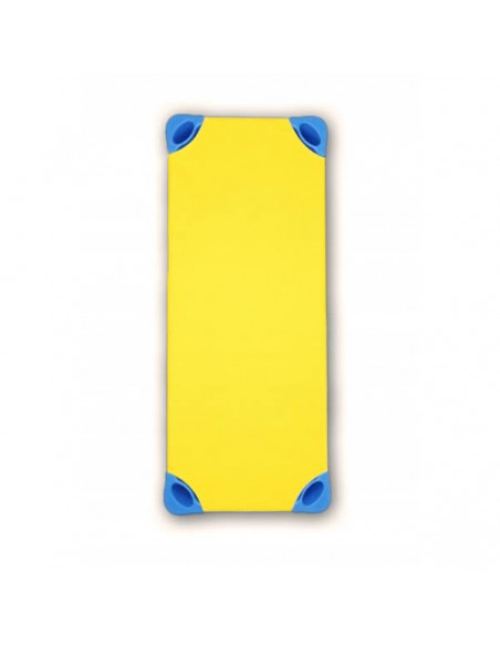 Żółty - Prześcieradło z gumkami na leżaczek przedszkolny