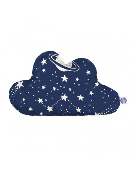 Gwiazdy - Poduszka Dekoracyjna Bawełna + Minky Chmurka 54x34 cm