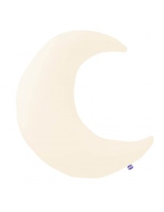 Beżowy - Poduszka Dekoracyjna Bawełniana Księżyc 45x45 cm