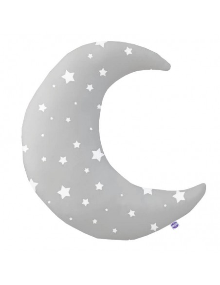 Gwiazdki - Poduszka Dekoracyjna Bawełniana Księżyc 45x45 cm