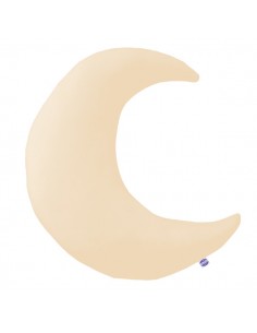 Cappucino - Poduszka Dekoracyjna Bawełna + Minky Księżyc 45x45 cm
