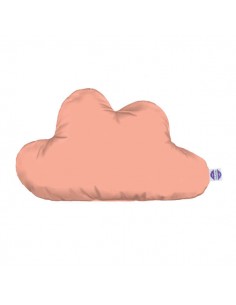 Łososiowy - Poduszka Dekoracyjna Velvet + Bawełna Chmurka 54x34 cm