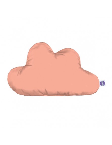 Łososiowy - Poduszka Dekoracyjna Chmurka Wafel + Bawełna 54x34 cm