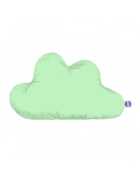 Seledynowy - Poduszka Dekoracyjna Bawełna + Minky Chmurka 54x34 cm