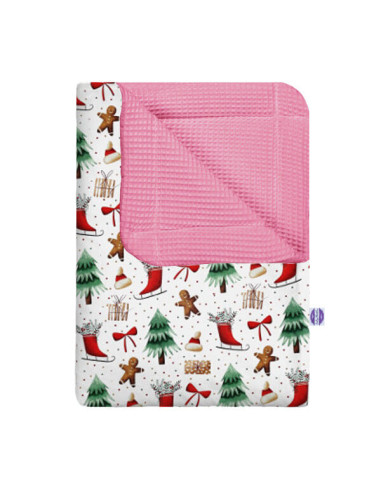 Święta - Kocyk Wafel - dowolny rozmiar