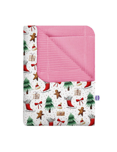 Święta - Kocyk Wafel - dowolny rozmiar