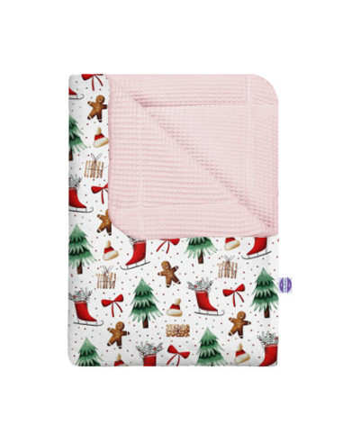 Święta - Kocyk Wafel - dowolny rozmiar