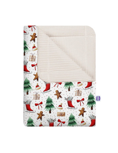 Święta - Kocyk Wafel - dowolny rozmiar