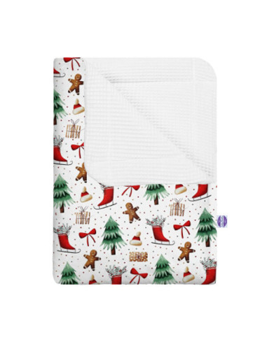 Święta - Kocyk Wafel - dowolny rozmiar