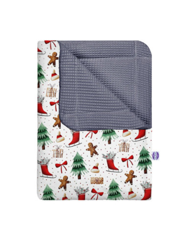 Święta - Kocyk Wafel - dowolny rozmiar