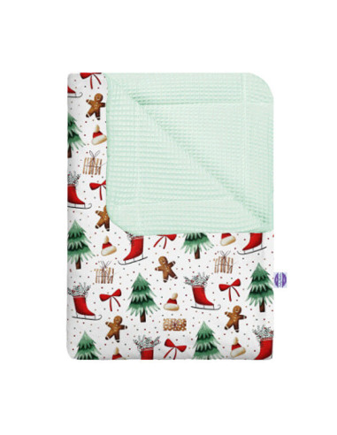 Święta - Kocyk Wafel - dowolny rozmiar