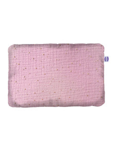 Sephia Rose Gold Dots - Poszewka na poduszkę z muślinu - dowolny rozmiar