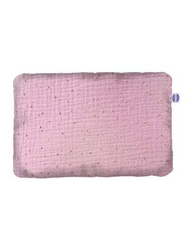 Sephia Rose Gold Dots - Poszewka na poduszkę z muślinu - dowolny rozmiar