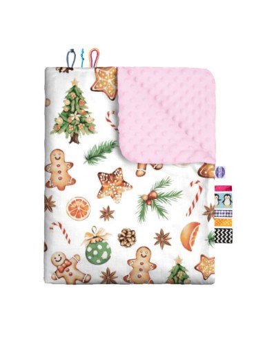 Święta - Kocyk Minky - dowolny rozmiar