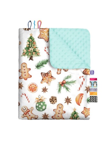 Święta - Kocyk Minky - dowolny rozmiar