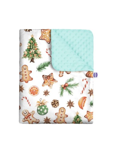 Święta - Kocyk Minky - dowolny rozmiar