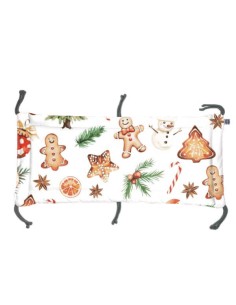 Święta - Moduł 60x30 cm Ochraniacza na Szczebelki do Łóżeczka 60x120 cm - dwustronnie bawełniany