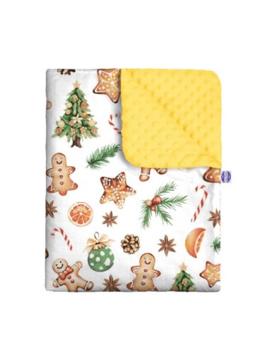 Święta - Zestaw - Kocyk Minky + Poduszka Minky - dowolny rozmiar