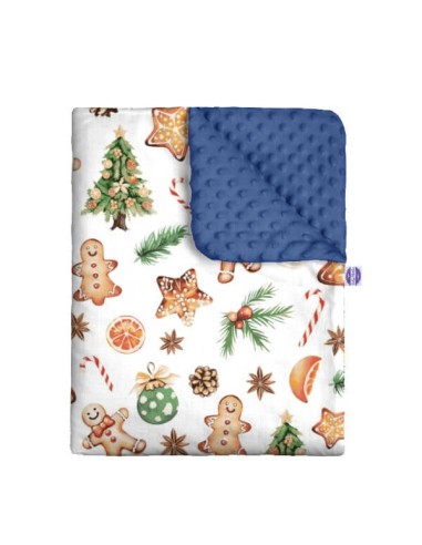 Święta - Zestaw - Kocyk Minky + Poduszka Minky - dowolny rozmiar