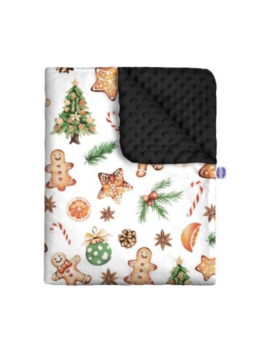 Święta - Zestaw - Kocyk Minky + Poduszka Minky - dowolny rozmiar