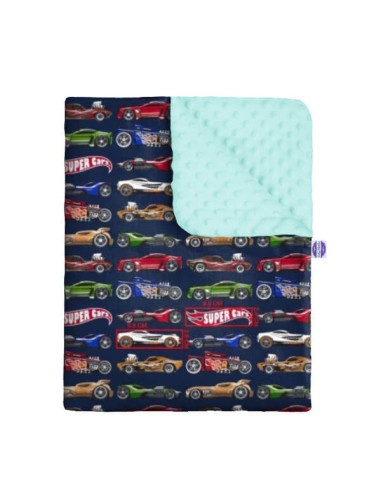 Super cars - Kocyk Minky - dowolny rozmiar