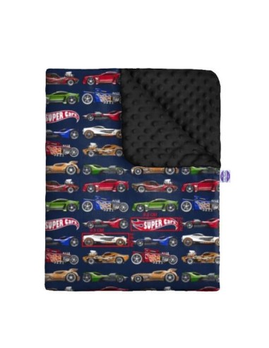 Super cars - Kocyk Minky - dowolny rozmiar