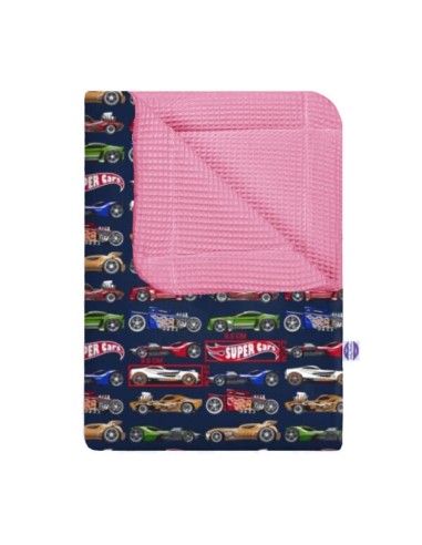 Super cars - Kocyk Wafel - dowolny rozmiar