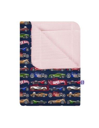 Super cars - Kocyk Wafel - dowolny rozmiar