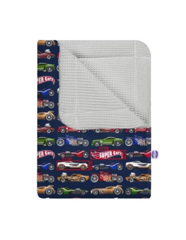 Super cars - Kocyk Wafel - dowolny rozmiar