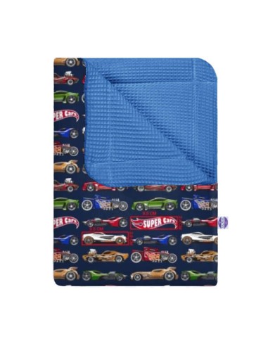 Super cars - Kocyk Wafel - dowolny rozmiar