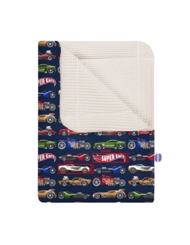 Super cars - Kocyk Wafel - dowolny rozmiar