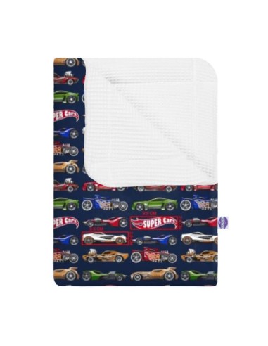 Super cars - Kocyk Wafel - dowolny rozmiar