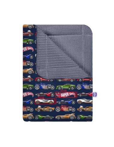 Super cars - Kocyk Wafel - dowolny rozmiar