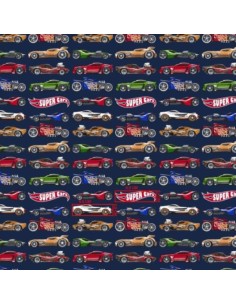 Super cars - Prześcieradło Bawełniane Bez Gumki - Dowolny Rozmiar