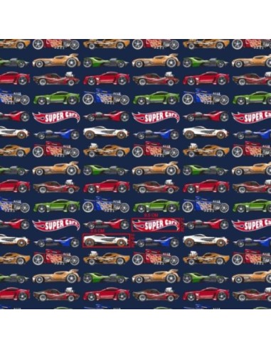 Super cars - Prześcieradło Bawełniane Bez Gumki - Dowolny Rozmiar