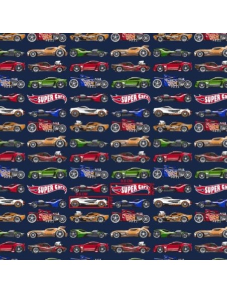 Super cars - Prześcieradło Bawełniane Bez Gumki - Dowolny Rozmiar