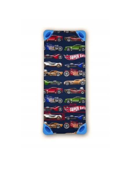 Super cars - Prześcieradło z gumkami na leżaczek przedszkolny