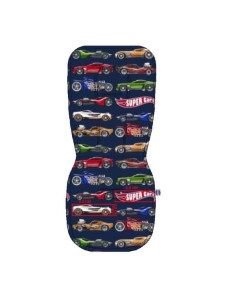 Super cars - Wkładka do wózka bawełniana