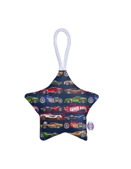 Super cars - Zawieszka dekoracyjna gwiazdka - 13x13 cm