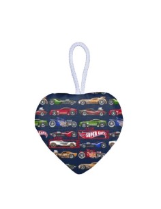 Super cars - Zawieszka dekoracyjna serduszko - 13x13 cm
