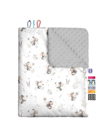 Myszki - Kocyk Minky - dowolny rozmiar