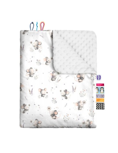 Myszki - Kocyk Minky - dowolny rozmiar